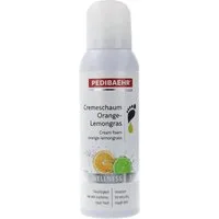 Pedibaehr Fußschaum Pedibaehr Fuß-Cremeschaum Orange-Lemongras 125ml alle Hauttypen, 1-tlg., mit Ginko-Extrakt, Kakaobutter, 5% Urea & Panthenol
