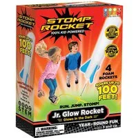 Stomp Rocket Spiel Jr. Glow Rocket - Glows in the Dark, Luftdruckraketen-Spiel