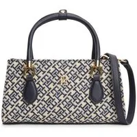 Tommy Hilfiger Henkeltasche TH GRACE MINI SATCHEL JACQUARD, Damen Umhängetasche, Handtasche mit edler TH-Stickerei