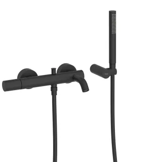 Tres Einhebel Wannenmischer Anti Kalk Handbrause Einstellbarer Brausehalter , 26117001NM 26117001NM