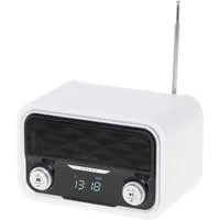 ADLER EUROPE AD 1185 Bluetooth Küchen-Radio (AUX, USB, FM, Micro-SD, MP3-Player, 10 W, Stereo-Lautsprecher Modernes Radio weiß)
