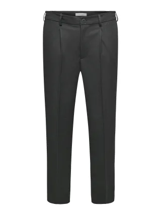 ONLY&SONS - ONSMIRO TAILORED TAP 0346 PANT FRML NOOS Dark Grey Melange - Gr. - XXL