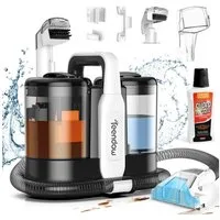 Teendow Wasch-Sauger C5 Waschsauger Teppichreiniger Polsterreiniger Gerät, 1.5L, 450 W, Beutellos, Doppeltanksystem, Tierhaarentfernung,Waschbarer Filter