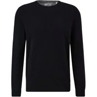 s.Oliver Rundhalspullover (1-tlg) mit gesticktem Logo, Crew-Neck (1 Stück)