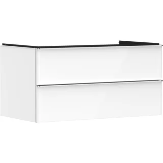 hansgrohe Xelu Q Waschtischunterschrank 54078000 980x485x550mm, 2 Schubkästen, weiß hochglanz, chrom