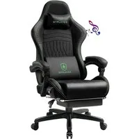 GTPLAYER Gaming-Stuhl ergonomischer Bürostuhl mit HIFI Stereo Lautsprecher, Verbindungsarmlehen beeindrukende Klang-atmosphäre