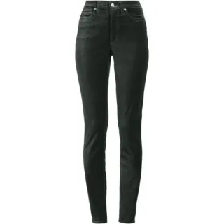 Slim Fit Samthose High Waist für Damen in Petite-Größe, Damen, size: petite, Grün, Baumwoll-Mischung, by Lands' End