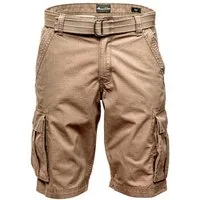 Amaci&Sons Cargoshorts MIDFIELD Chinoshort inkl. Gürtel Herren Bermuda Short Hose Regular Fit inkl. Gürtel