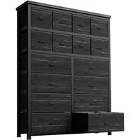 GarveeMore Kommode Schrank Aufbewahrungsschrank mit 16 Schubladen 103*30*130cm