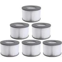 FELIXLEO Pool-Filterkartusche 6er-Pack Ersatzfilter für MSPA Whirlpool Filterkartusche Modelle