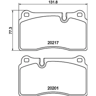 Hella Bremsbel?ge vorne Aston Martin Db9 Vantage