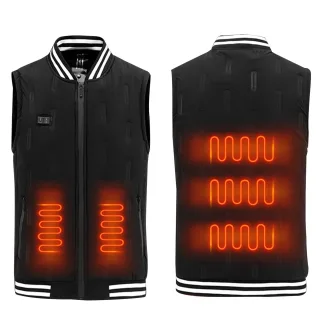 TENGOO HV-09 Heated Vest 9 Heating Areas Oversized Women Men Winter Vest Self Heating Vest Usb Electric Thermal Vest Jac