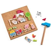 Haba Spiel Hammer-Nagel Bauernhof, Kinderspiel