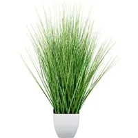 Kunstgras Grasbusch Gras, Creativ green, Höhe 77 cm, im weißen Topf