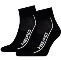 Head Tennissocken 2P Performance Quarter (Mischgewebe) schwarz - 2 Paar