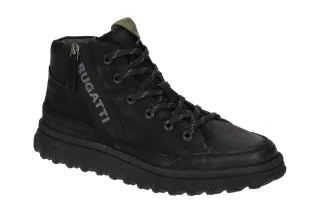 Bugatti 321-APB31-3500 Herrenstiefelette CAMPO Schwarz Velourleder Soft Fit