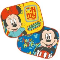 Seven Polska Autosonnenschutz MICKEY & MINNIE - Disney Sonnenschutz, Schattenspender, 2 Stück, 44 x 35 cm