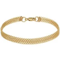 Elli Armband Breit Glieder Basic Silber 925