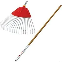 WOLF-Garten Fächerbesen Set Fächerbesen mit Holz-Stiel UF-M/ZM 140, 145 x 19 x 46 cm, (1-tlg)