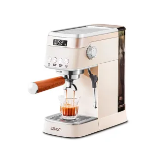ZZUOM BG-311 20Bar Espresso Machine with Steam Wand Programmable Pre-Infusion Adjustable Temperature Cup Warmer 1.2L Rem
