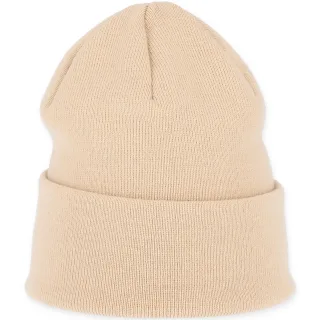 Halsüberkopf Accessoires - Umschlagmütze glatt beige - Gr. - OS