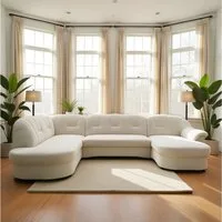 DOMO collection Wohnlandschaft FLORES 293x180x86 cm, hochwertig, komfortabel, U-Form, 3 Teile, wahlw. mit Bettfunktion, wahlw. mit Federkern, Unser Dauertiefpreis