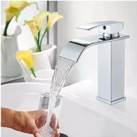 Faizee Home Badarmatur Badarmatur Wasserfall Waschtischarmatur Badarmatur Wasserhahn