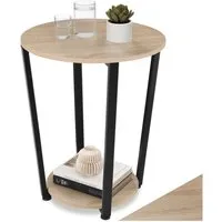 tectake Beistelltisch Swindon (1-St., 1 tlg), Trendiger Beistelltisch im schicken Industrial Look