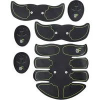 HMS EMS-Bauchmuskeltrainer Bauchtrainer EMS Trainingsgerät Reizstrom Fitnessgerät, 3 Pads mit je einem Regler