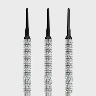 Soft Dart Barrel Zylinder Grip2 V6 - Silber / 16g