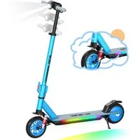 RCB Elektro-Kinderroller R12 MAX,Vorderradfederung,7''Vollgummireifen,höhenverstellbar 96-110cm, Belastbarkeit 60 kg, Schwingarm-Federung,Faltmechanismus mit zwei Sicherheitsverriegelungen