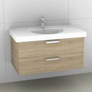 Artiqua 413 Waschtischunterschrank für Preciosa 124200, 124220 Castello Eiche quer NB, 413-WU2L-K43- 413-WU2L-K43-7136-426