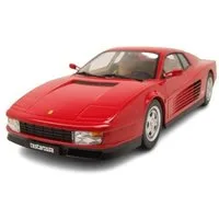 KK Scale Modellauto Ferrari Testarossa 1986 rot beiges Interieur, Maßstab 1:18