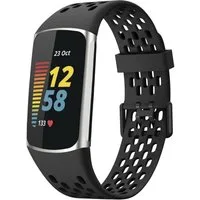 imoshion Smartwatch-Armband imoshion Silikon-Sportarmband mit Löchern für Fitbit Charge 5 / 6 - Sc