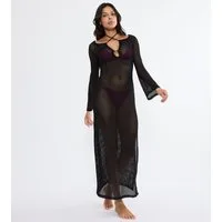 Triumph Strandkleid Beach MyWear Crochet Long Dress LSL weiches Häkeldesign
