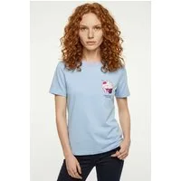 ONLY Kurzarmshirt ONLKITA LIFE S/S TOP BOX JRS Baumwolle, regular fit, Rundhals