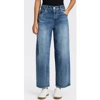 Herrlicher 5-Pocket-Jeans Barrow Denim Stretch im Barrel Fit, hoher Bund