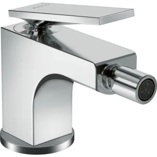 hansgrohe Axor Citterio Bidetarmatur 39214000 Ausladung 110mm, mit Zugstangen-Ablaufgarnitur, Hebelgriff, chrom