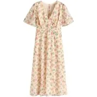 LAURA ASHLEY Chiffonkleid Laura Ashley Henlake Midi-Kleid aus Chiffon (1-tlg)