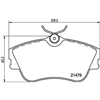 Hella Bremsbel?ge vorne VW Transporter T4 8DB355018-071