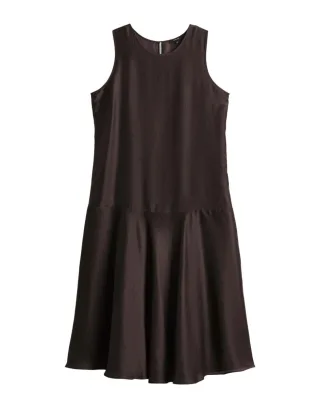 Opus - Ärmelloses Midi-Kleid - Welsa braun - Gr. - 34