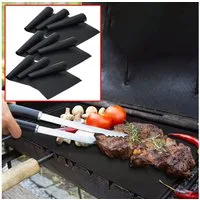Casativo Grillplatte Bratmatte aus Glasfaser-Material, Antihaft BBQ-Grillmatte (9-St), für Gasgrill, Holzkohlegrill, Elektrogrill, lebensmittelkonform