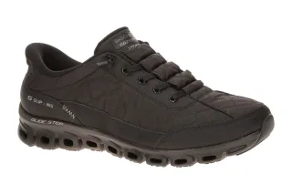 Skechers GLIDE STEP 104556 BBK schwarz - sportliche Slipper f?r Damen