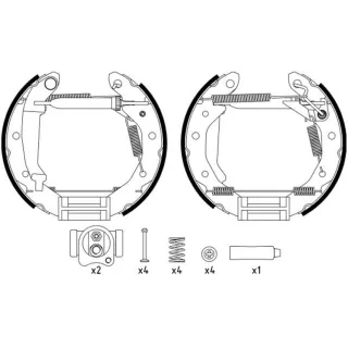 Hella Bremsbacken Chevrolet Matiz Daewoo Matiz