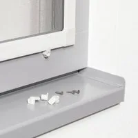 Primaster Insektenschutz-Fensterrahmen Primaster Vorreiber-Set für Fliegenschutzfenster