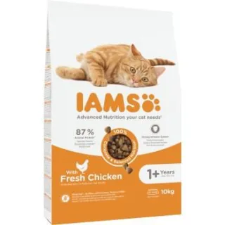 IAMS Advanced Nutrition Trockenfutter Katze, Adult ab 1 Jahr, Geflügel 10 kg
