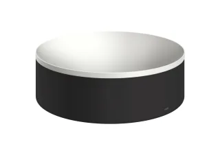 Hansgrohe Aufsatzwaschtisch AXOR Suite Basins&Bathtubs 300mm o.Hl.u.Ül weiss/mattschwarz, 42000670 42000670