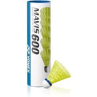 Yonex Badmintonball Mavis 600 Nylon gelb Dose 6er, Geschwindigkeit: mittel