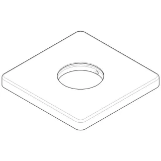 Dornbracht Rosette für Standauslauf 092796005-33 092796005 130 x 13 x 130mm schwarz matt