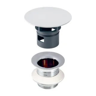 Geberit Schaftventil 152050211 chrom, 1 1/4" x 50 mm, mit Ablaufkappe